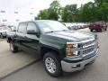 2014 Rainforest Green Metallic Chevrolet Silverado 1500 LT Crew Cab 4x4  photo #4