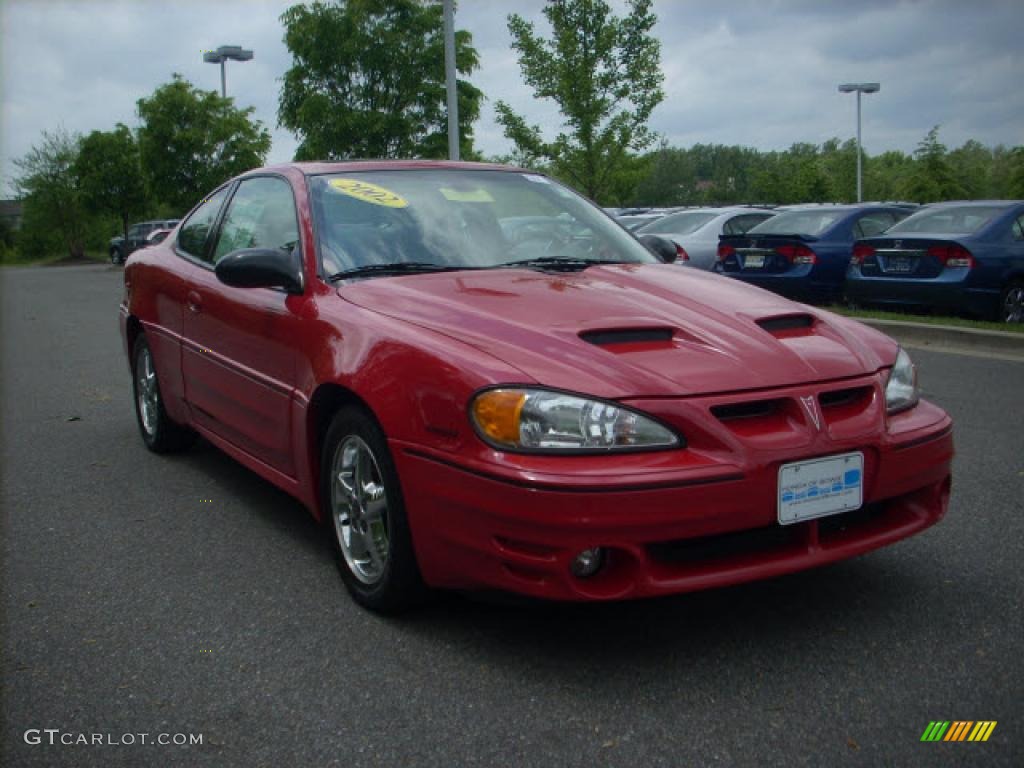 2002 Grand Am GT Coupe - Bright Red / Dark Pewter photo #1