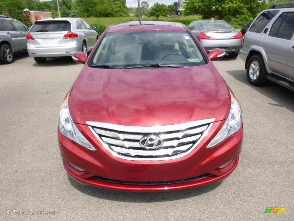 2011 Sonata Limited - Venetian Red / Camel photo #2