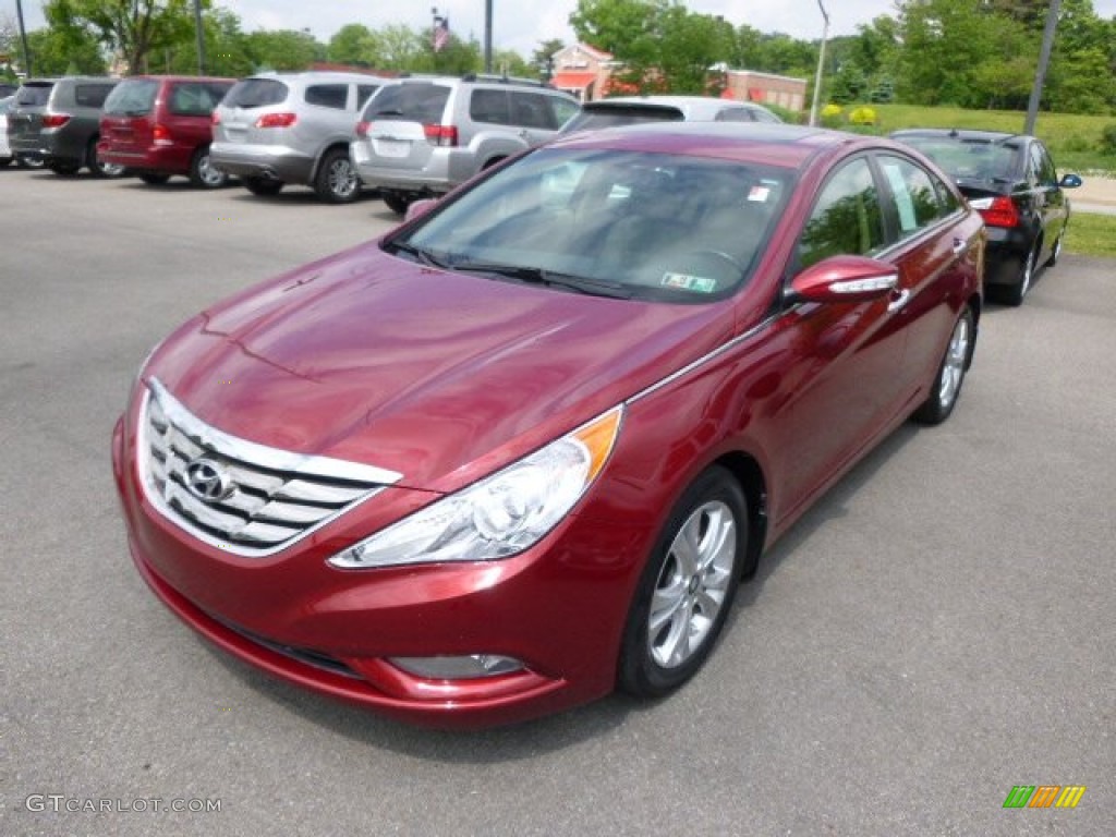 2011 Sonata Limited - Venetian Red / Camel photo #3