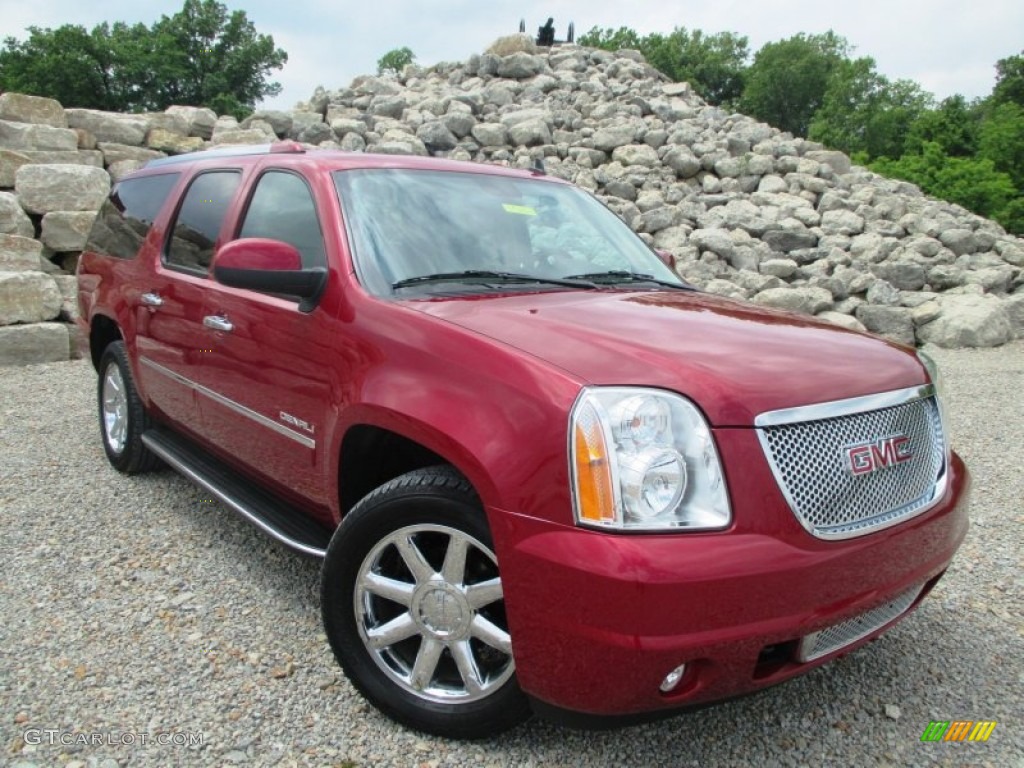 2014 Yukon XL Denali AWD - Crystal Red Tintcoat / Cocoa/Light Cashmere photo #1