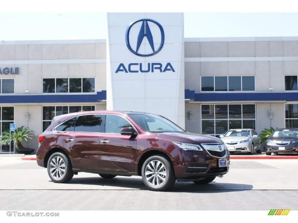 2014 MDX Technology - Dark Cherry Pearl / Parchment photo #1