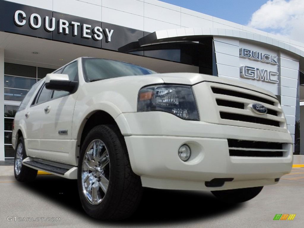 2008 Expedition Limited - White Suede / Stone photo #1