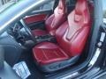 Magma Red Silk Nappa Leather Front Seat Photo for 2009 Audi S5 #94079310