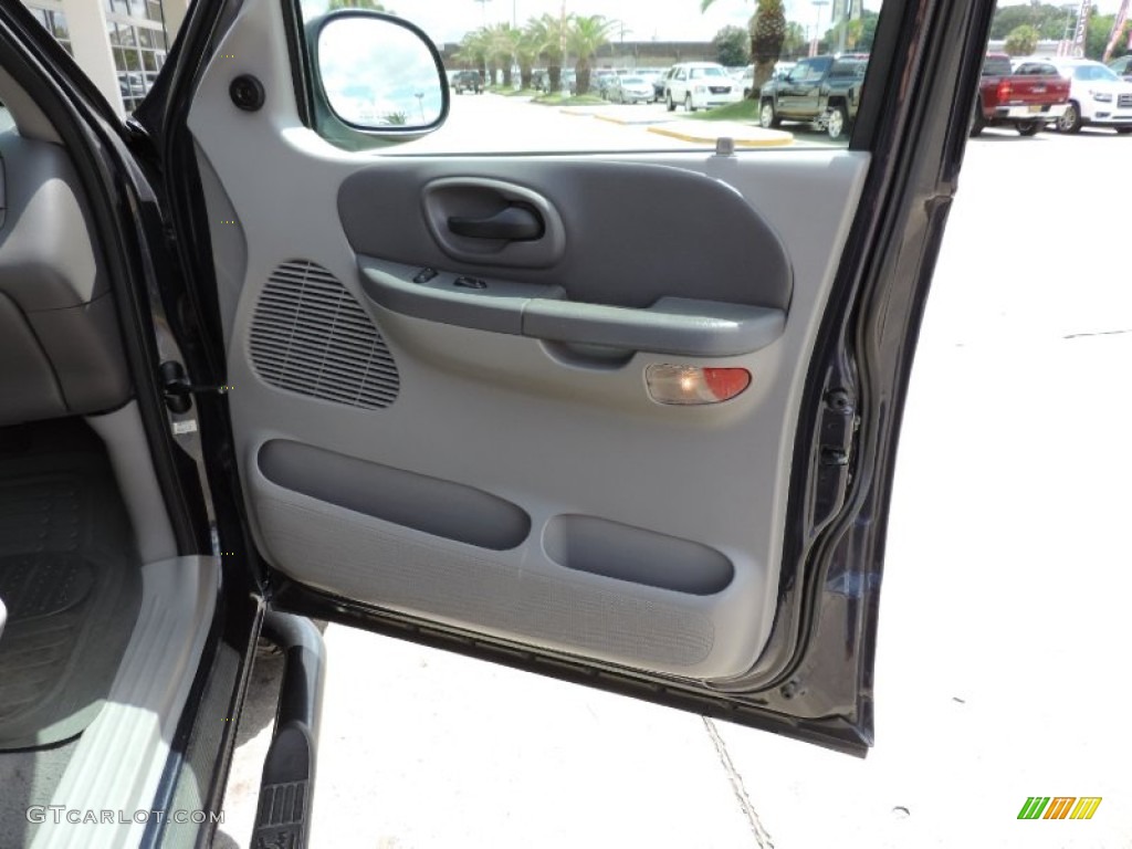 2001 F150 Lariat SuperCrew 4x4 - Charcoal Blue Metallic / Medium Graphite photo #6