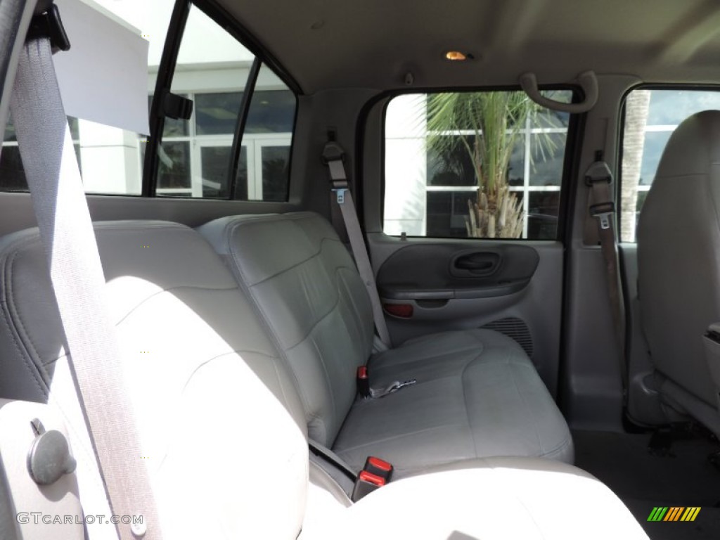 2001 F150 Lariat SuperCrew 4x4 - Charcoal Blue Metallic / Medium Graphite photo #7