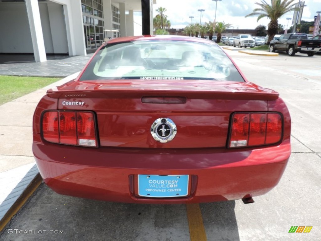 2009 Mustang V6 Coupe - Dark Candy Apple Red / Medium Parchment photo #5