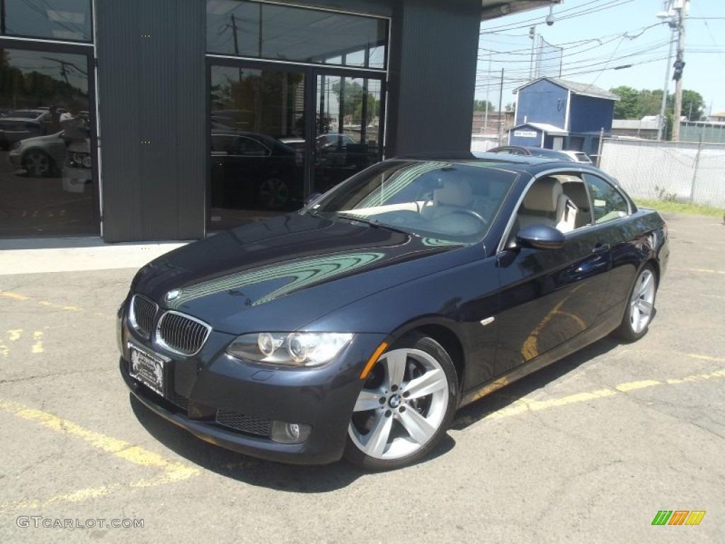 2008 3 Series 335i Convertible - Monaco Blue Metallic / Cream Beige photo #1