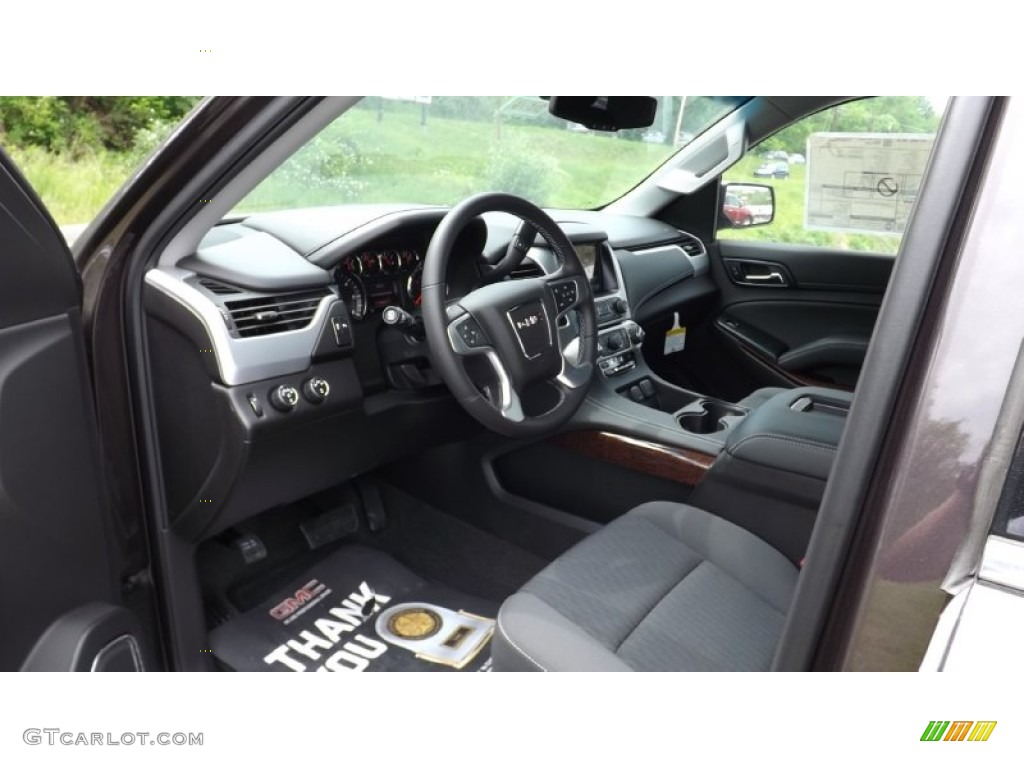 Jet Black Interior 2015 GMC Yukon SLE 4WD Photo #94082037