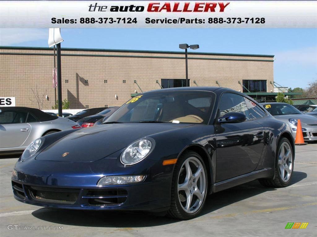 2006 911 Carrera Coupe - Lapis Blue Metallic / Sand Beige photo #1