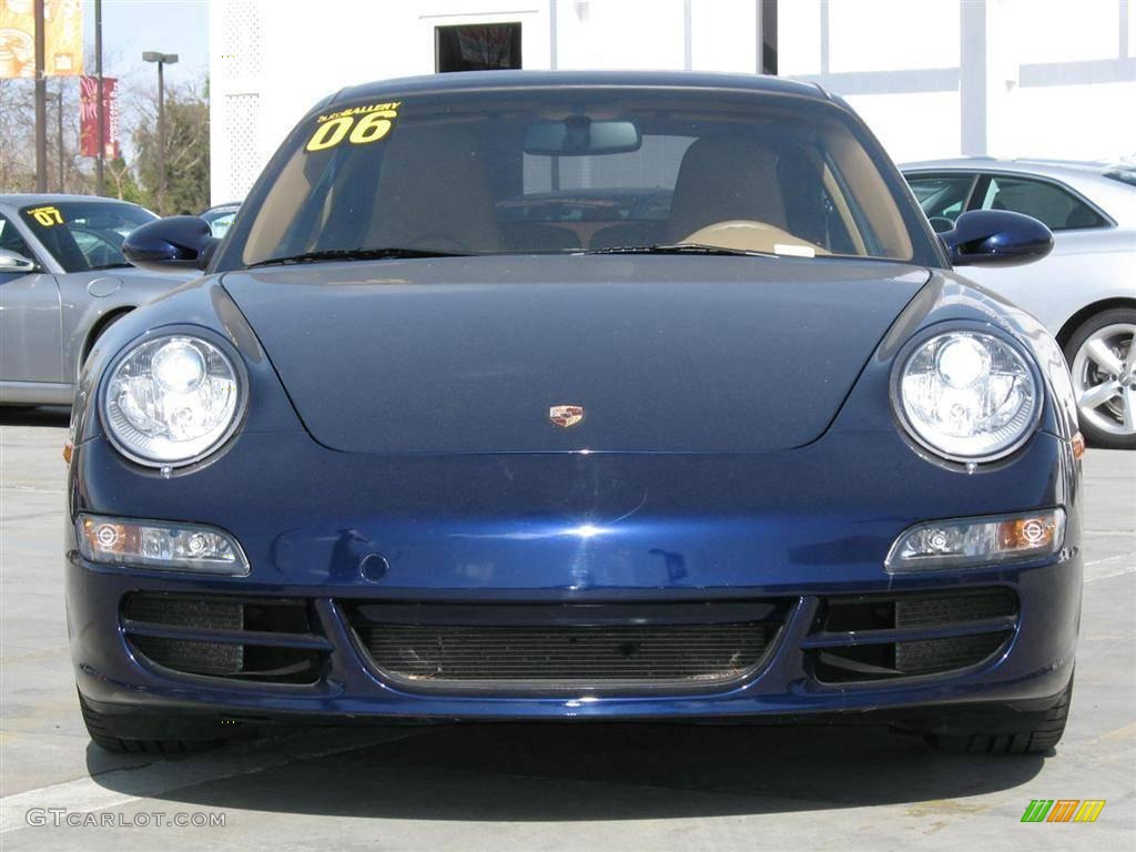 2006 911 Carrera Coupe - Lapis Blue Metallic / Sand Beige photo #2