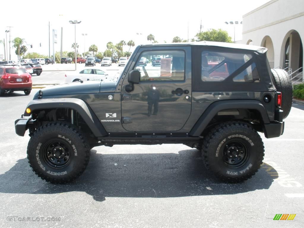 2007 Wrangler X 4x4 - Steel Blue Metallic / Dark Slate Gray/Medium Slate Gray photo #2