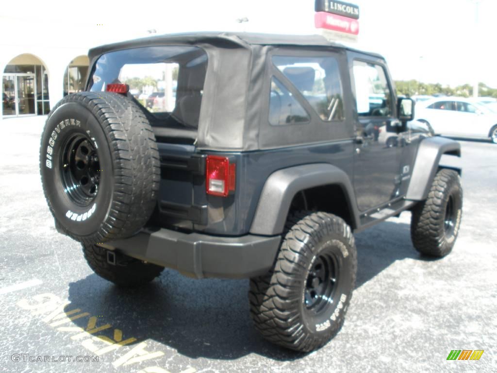 2007 Wrangler X 4x4 - Steel Blue Metallic / Dark Slate Gray/Medium Slate Gray photo #5