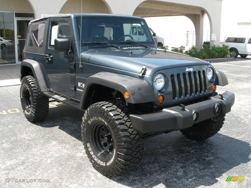 2007 Wrangler X 4x4 - Steel Blue Metallic / Dark Slate Gray/Medium Slate Gray photo #7