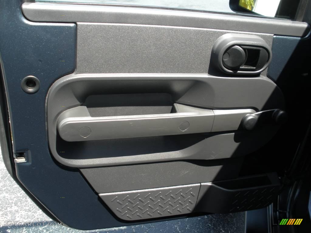 2007 Wrangler X 4x4 - Steel Blue Metallic / Dark Slate Gray/Medium Slate Gray photo #14