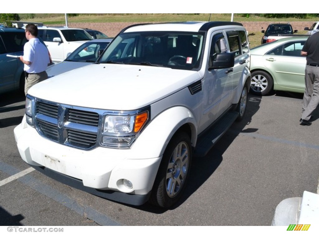 2007 Nitro SLT 4x4 - Stone White / Red/Black photo #4