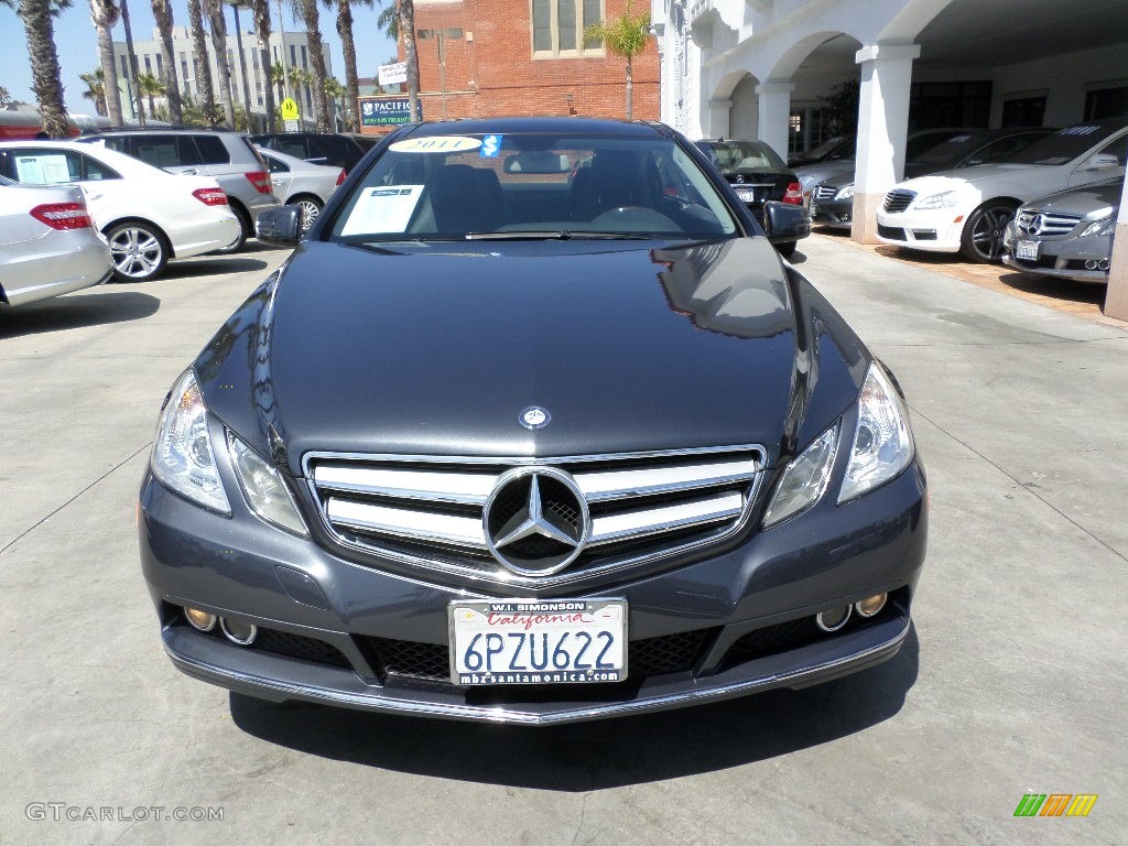 2011 E 350 Coupe - Steel Grey Metallic / Black photo #6