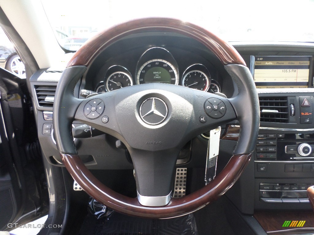 2011 E 350 Coupe - Steel Grey Metallic / Black photo #11