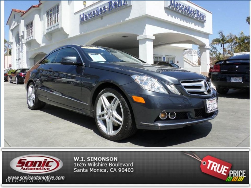 2011 E 350 Coupe - Steel Grey Metallic / Black photo #26