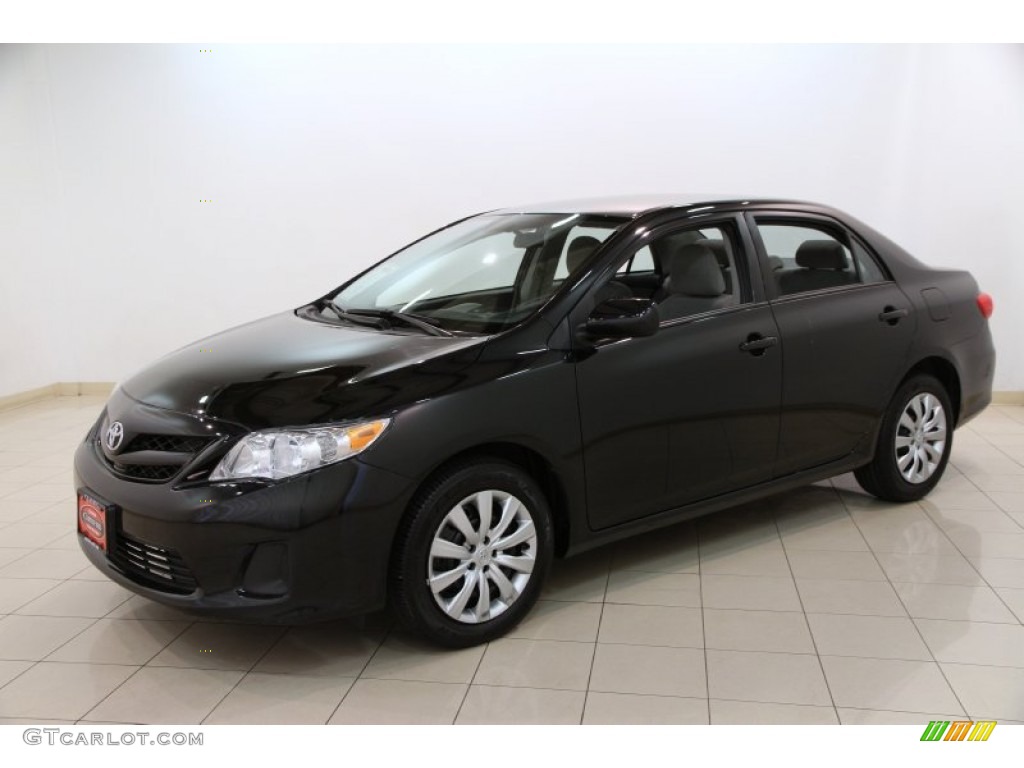 2012 Corolla LE - Black Sand Pearl / Ash photo #3