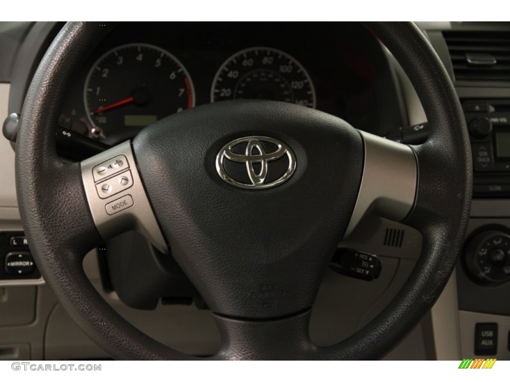 2012 Corolla LE - Black Sand Pearl / Ash photo #6