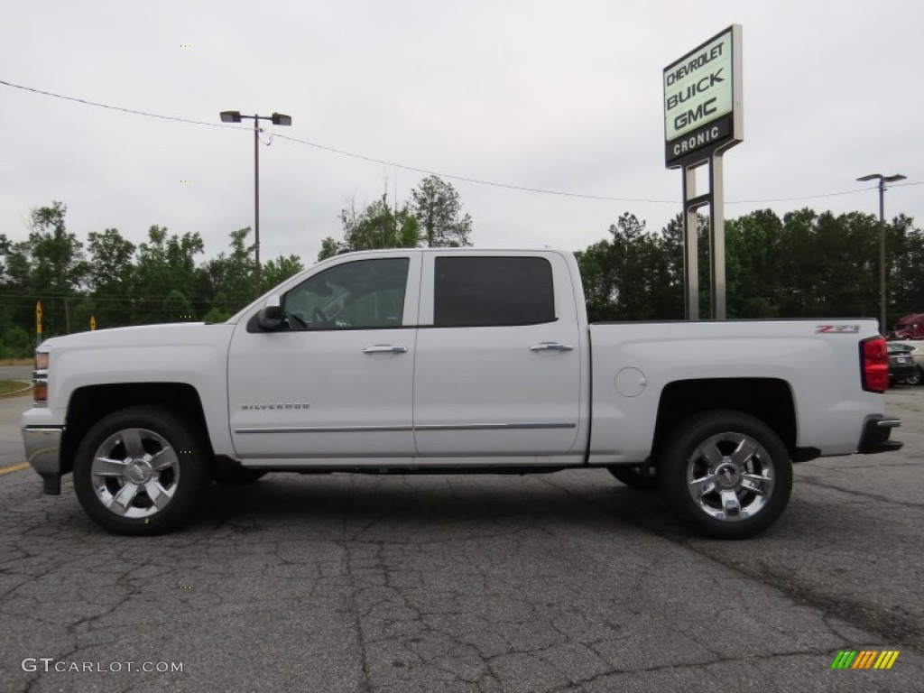 2014 Silverado 1500 LTZ Z71 Crew Cab - Summit White / Cocoa/Dune photo #4