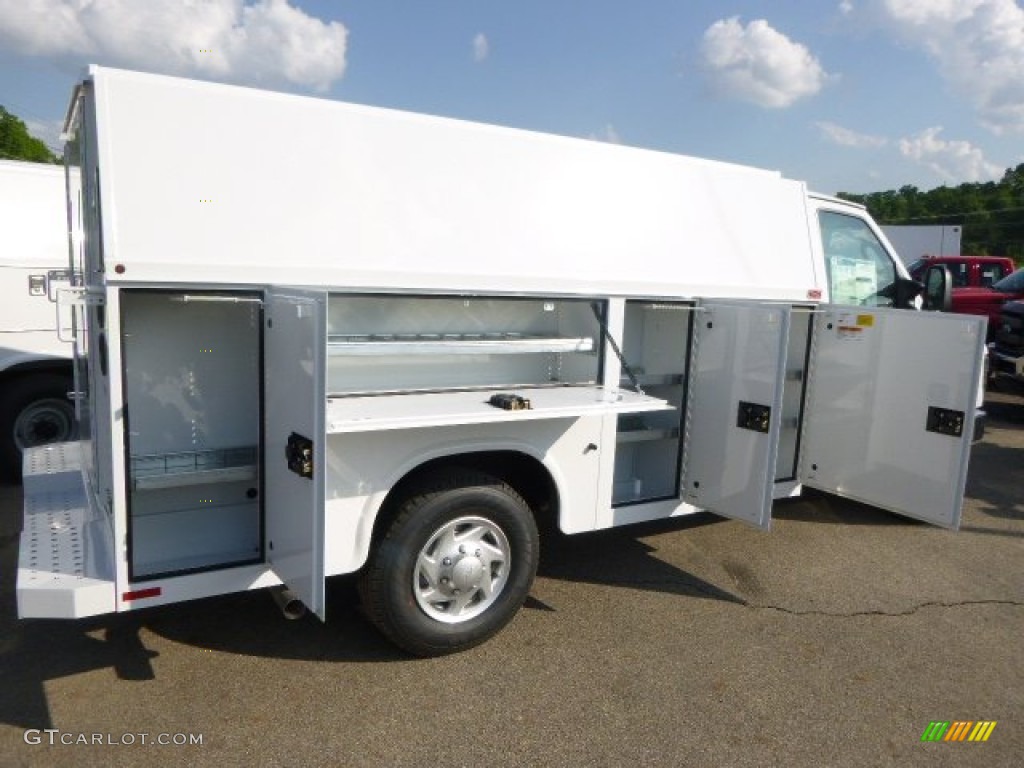 Oxford White 2014 Ford E-Series Van E350 Cutaway Commercial Exterior Photo #94097943