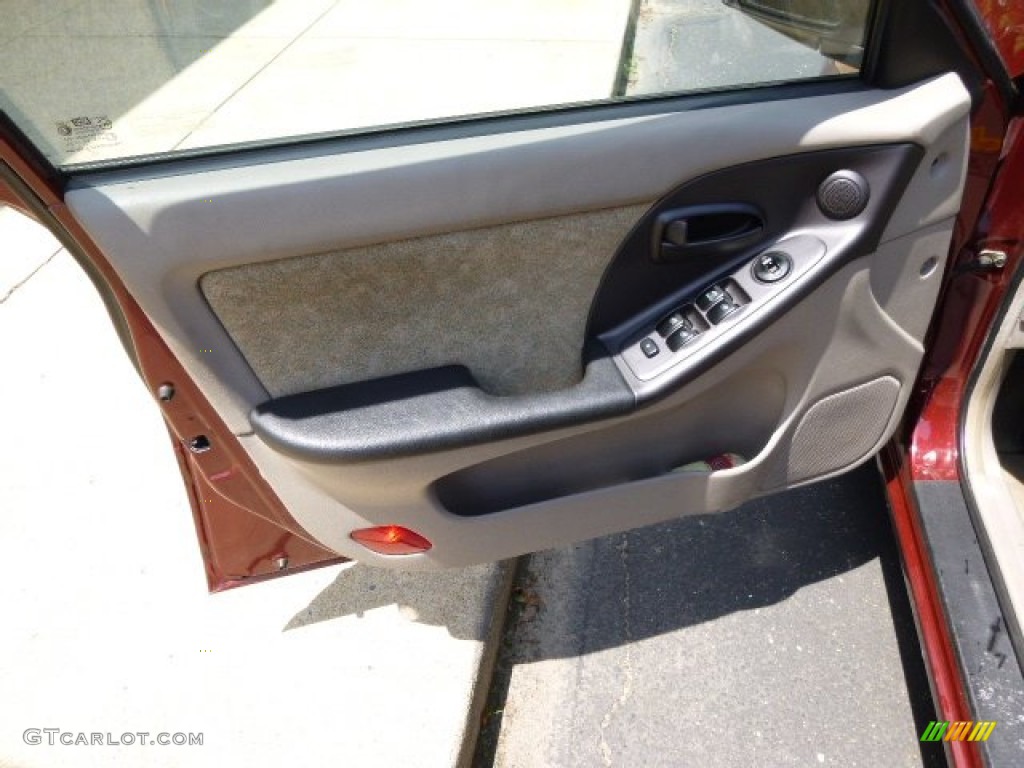 2002 Elantra GLS Sedan - Chianti Red / Beige photo #11