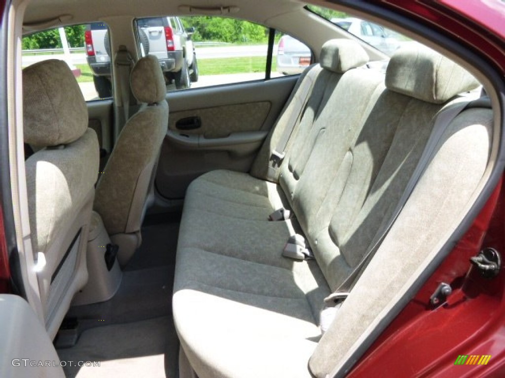 2002 Elantra GLS Sedan - Chianti Red / Beige photo #12