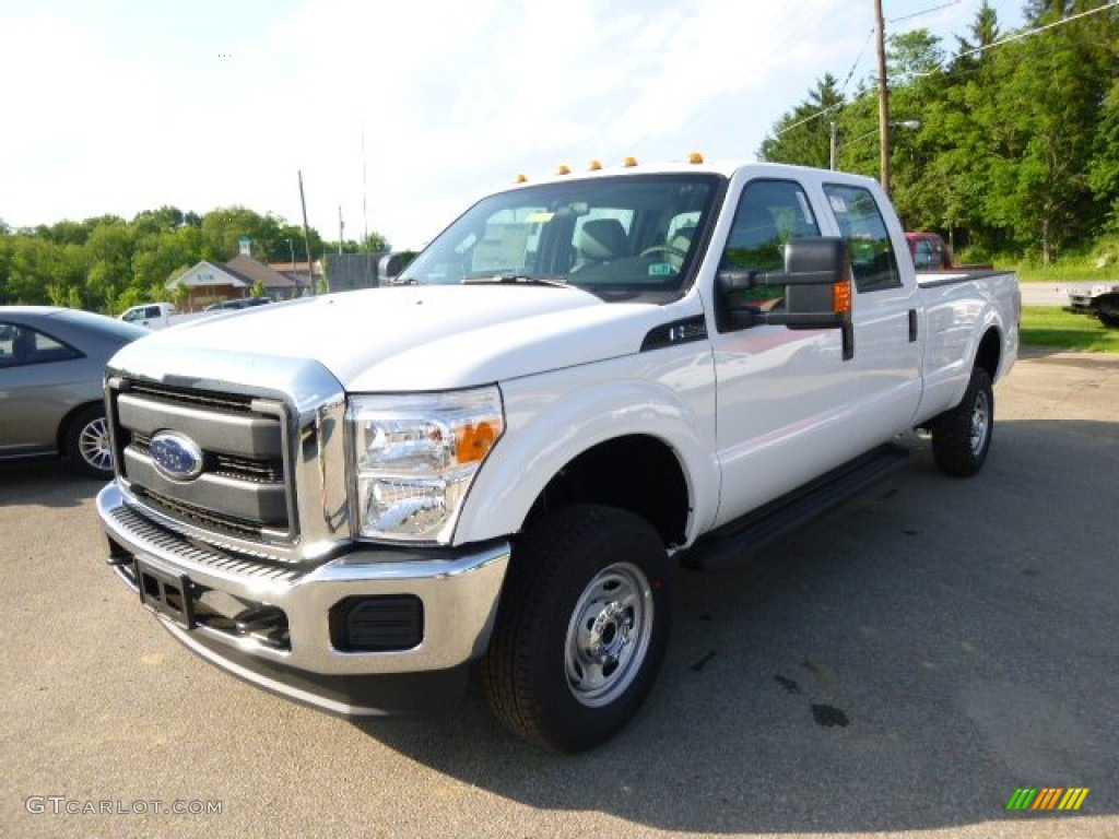 2015 F250 Super Duty XL Crew Cab 4x4 - Oxford White / Steel photo #4