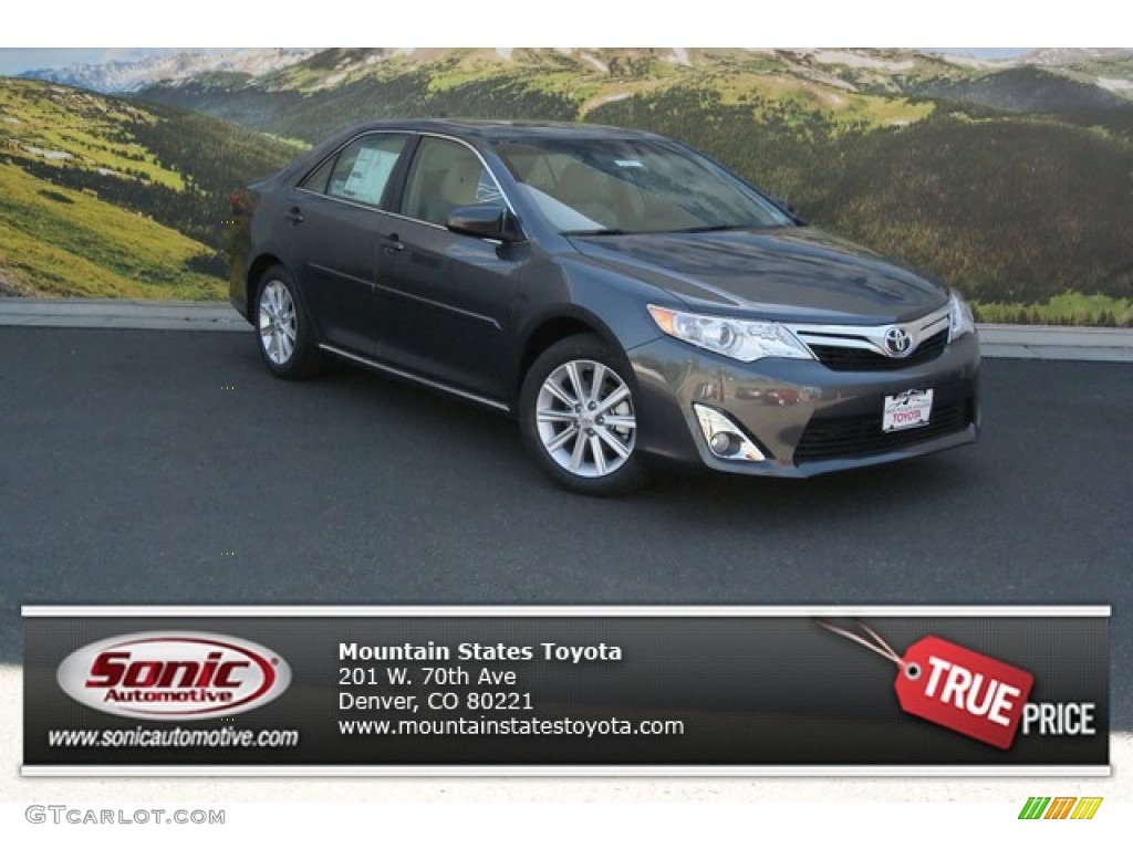 2014 Camry XLE V6 - Magnetic Gray Metallic / Ash photo #1