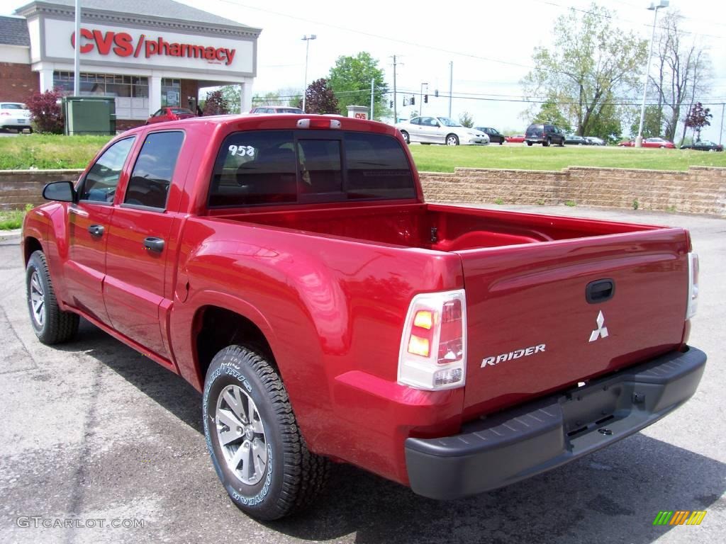 2009 Raider LS Double Cab - Lava Red Pearl / Slate photo #8