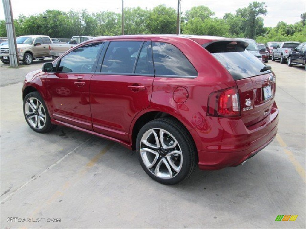 2014 Edge Sport - Ruby Red / Sport Charcoal Black/Silver Smoke Metallic photo #4