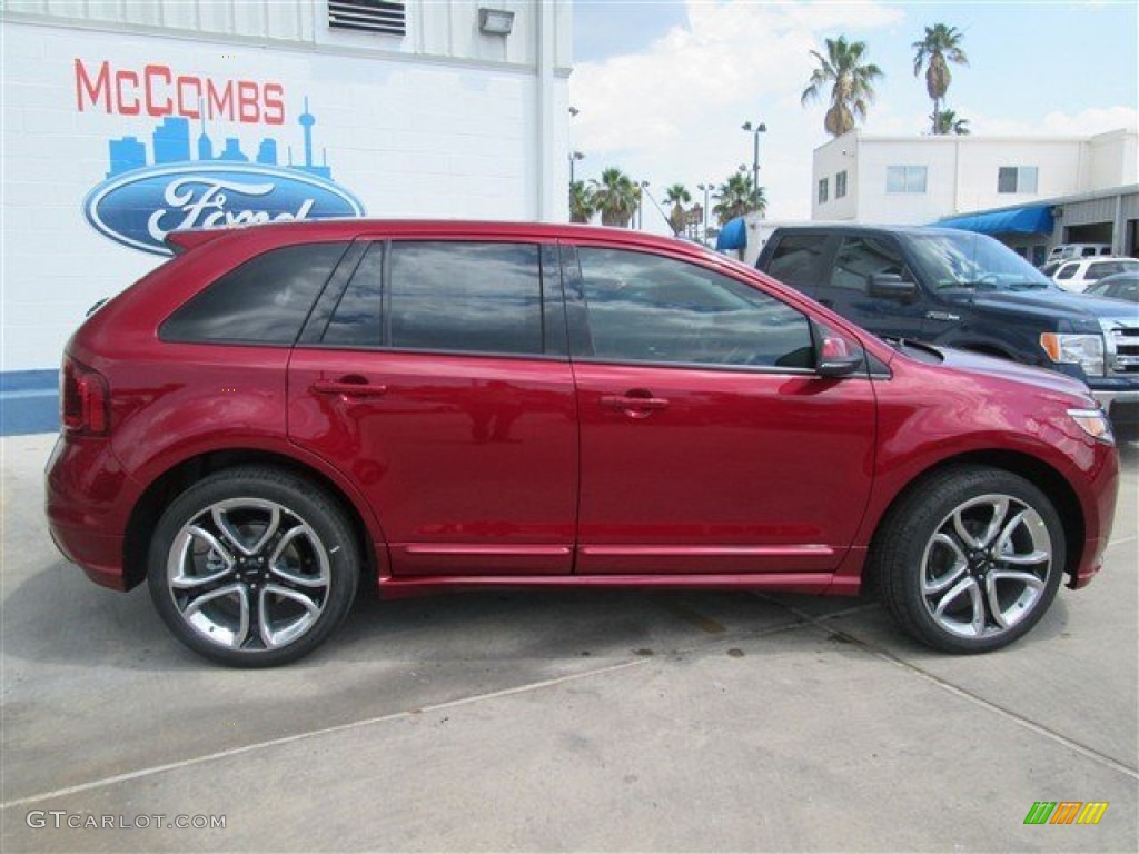 2014 Edge Sport - Ruby Red / Sport Charcoal Black/Silver Smoke Metallic photo #7