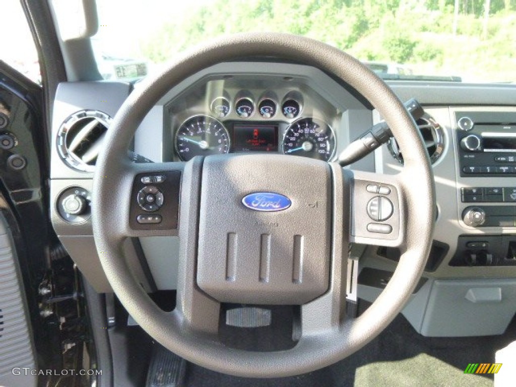 2015 Ford F250 Super Duty XLT Super Cab 4x4 Steel Steering Wheel Photo #94100439