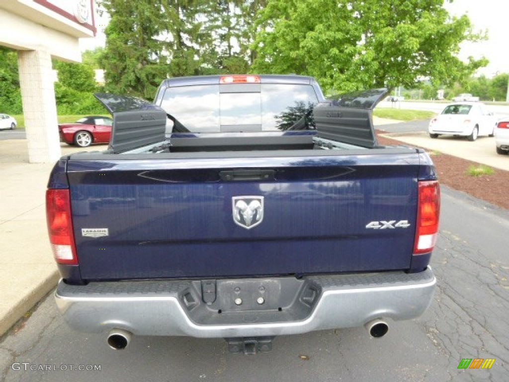 2012 Ram 1500 Laramie Crew Cab 4x4 - True Blue Pearl / Dark Slate Gray photo #7