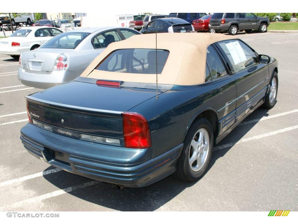 1995 Dark Teal Metallic Oldsmobile Cutl Supreme Convertible 1995 Cutl Supreme Convertible Dark Teal Metallic Beige Photo 6