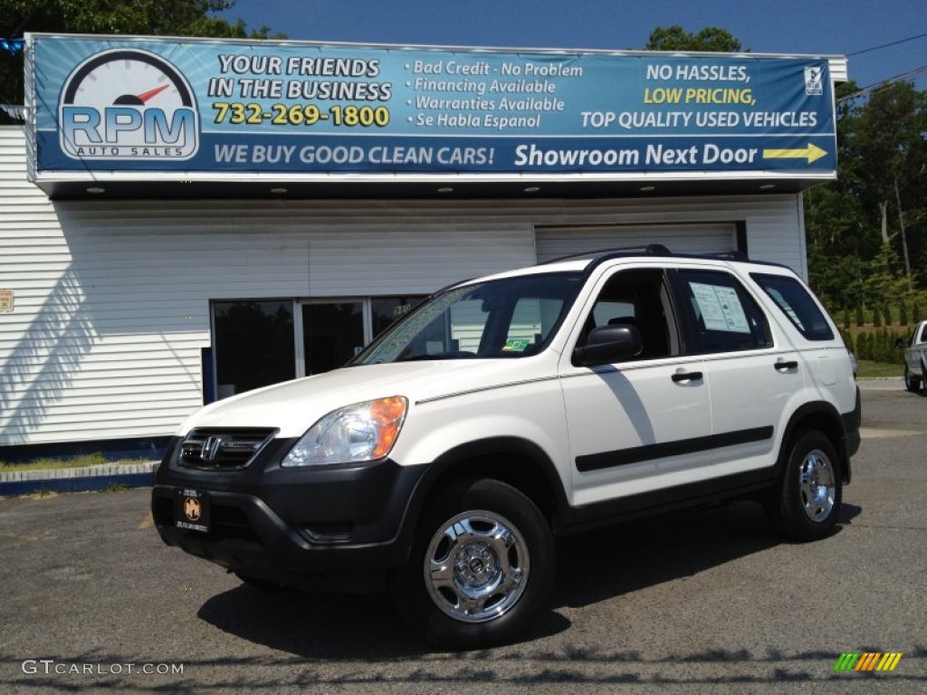 2004 CR-V LX 4WD - Taffeta White / Black photo #1
