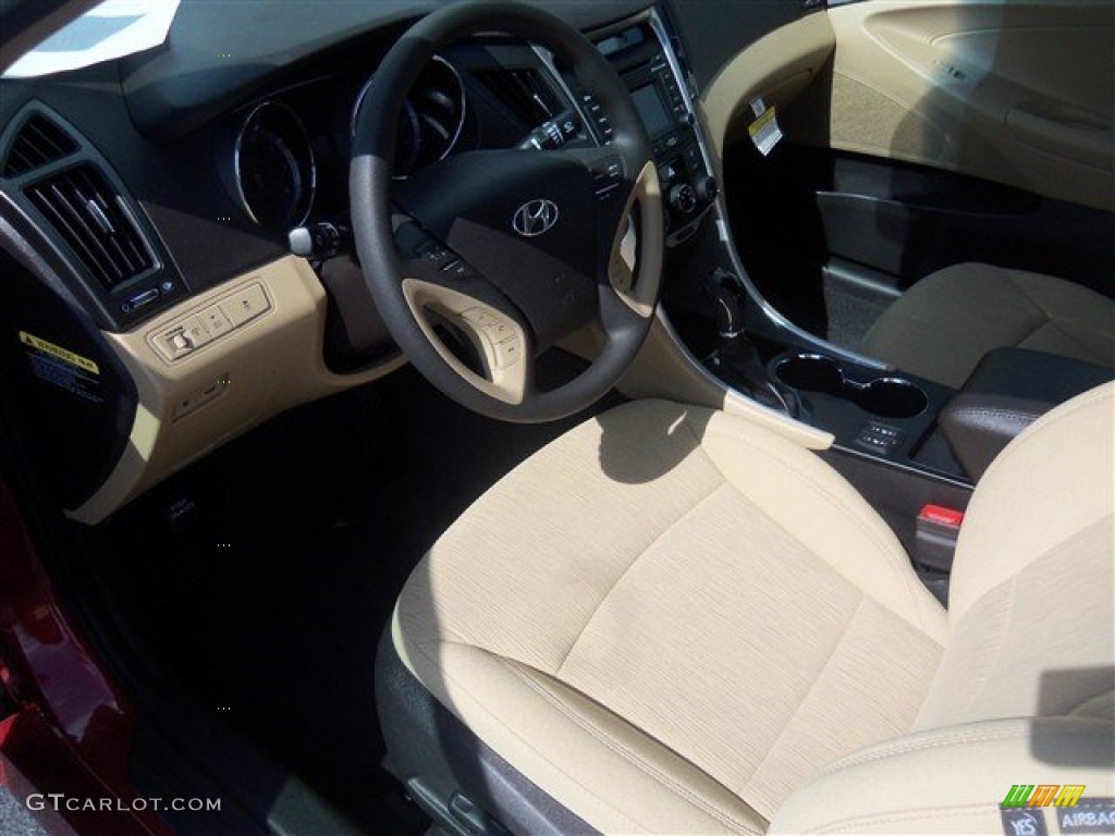 2014 Sonata GLS - Venetian Red / Camel photo #6