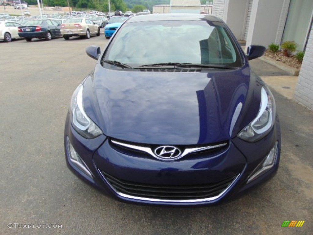 2014 Elantra SE Sedan - Blue / Gray photo #4