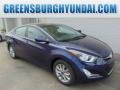 2014 Blue Hyundai Elantra SE Sedan  photo #1