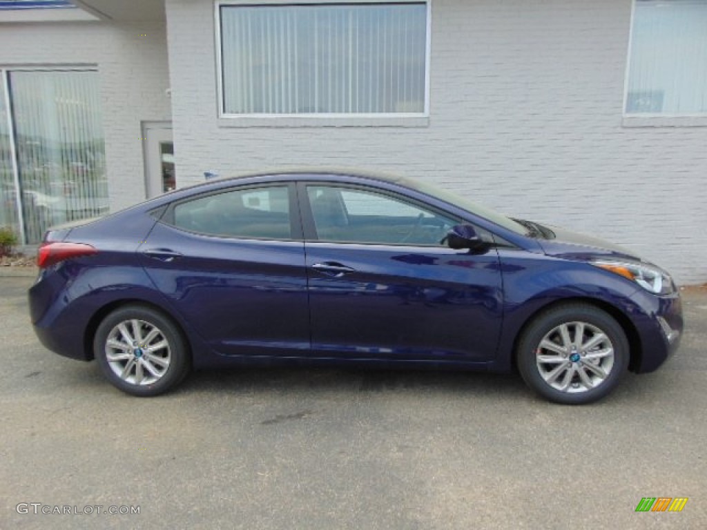 2014 Elantra SE Sedan - Blue / Gray photo #2