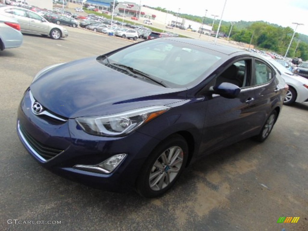 2014 Elantra SE Sedan - Blue / Gray photo #4