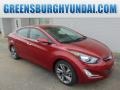 2014 Red Hyundai Elantra Limited Sedan  photo #1