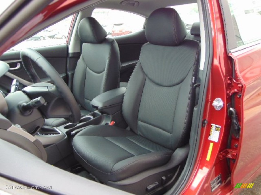 2014 Elantra Limited Sedan - Red / Black photo #10