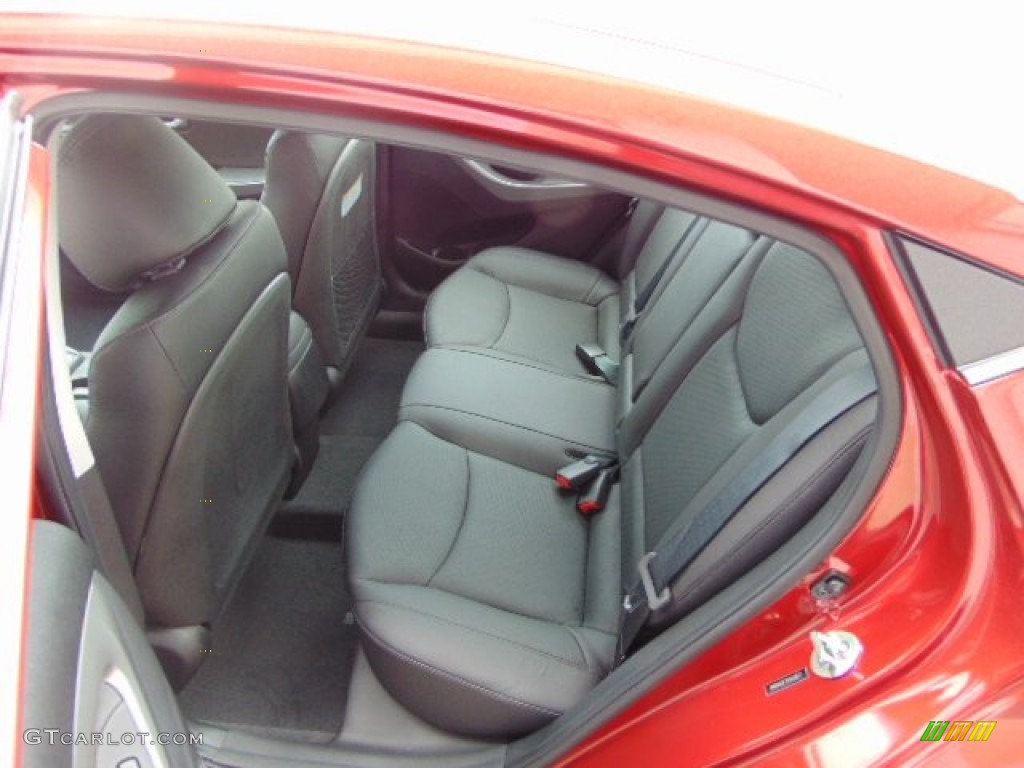 2014 Elantra Limited Sedan - Red / Black photo #18