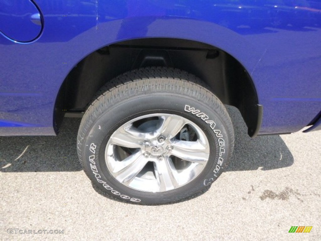 2014 1500 Sport Quad Cab 4x4 - Blue Streak Pearl Coat / Black photo #9