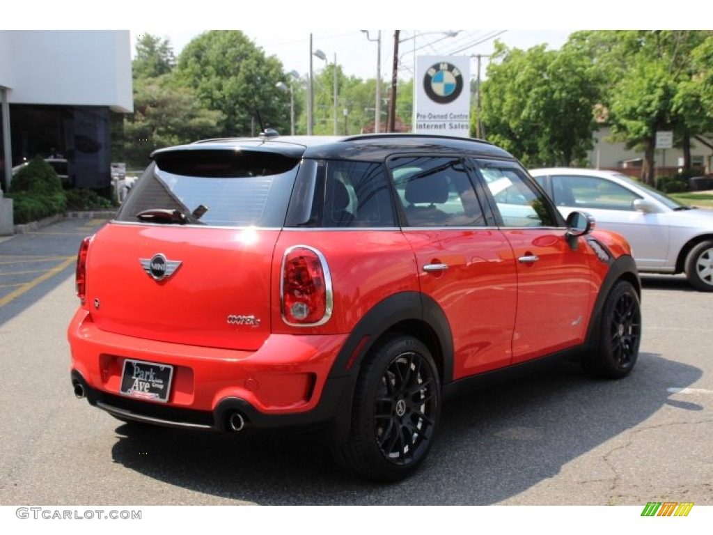 2011 Cooper S Countryman All4 AWD - Pure Red / Carbon Black photo #3