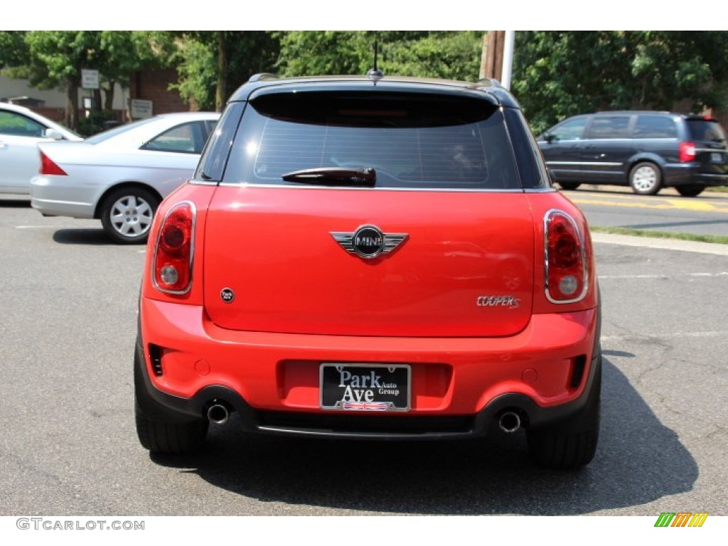 2011 Cooper S Countryman All4 AWD - Pure Red / Carbon Black photo #4