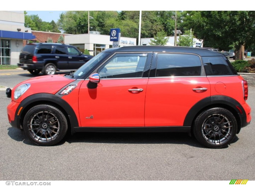 2011 Cooper S Countryman All4 AWD - Pure Red / Carbon Black photo #6